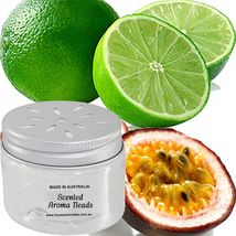 Passion Fruit &amp; Lime Scented Aroma Beads Room/Car Air Freshener - £21.92 GBP+