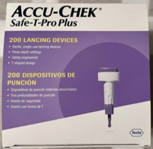 Accu-check Safe-T-Pro Plus 200 Lancets Ex 6/30/28 Sealed Box Unused - $66.00