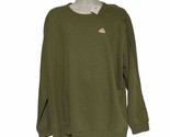 NEW Adidas Mens Pullover Rib Crew Sweatshirt Size XL Olive Green HF2202 - $62.70
