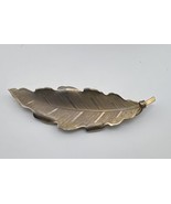 Brooch Signed Coro Pegasus Textured Gold Tone Curled Leaf Pin Vintage Co... - $305.69 MXN