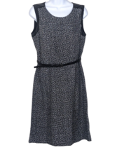 Liz Claiborne Professional Style Dress Size 6 Tweed With Faux Leather Trim - £18.07 GBP