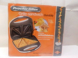 Proctor Silex Sandwich Maker Toaster PANINI press Nonstick Grill 25408Y - $33.65