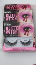 KISS Halloween Limited Edition Glitter Witch False Eyelashes 3 Pairs 91077 - $12.85
