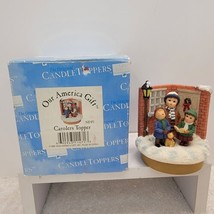 Our America Candle Gift Jar Topper - Year 2000  NE471 Holiday Christmas Carolers - £11.80 GBP