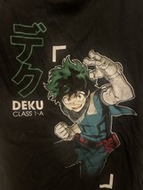 My Hero Academia Deku / Midoriya Mens Medium Graphic T-Shirt Black - £7.46 GBP