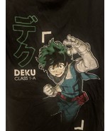 My Hero Academia Deku / Midoriya Mens Medium Graphic T-Shirt Black - $9.99
