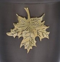 Brass Maple Leaf Applique for Funeral Box/Cube Cremation Urn, Pewter Also Avail. - £55.05 GBP