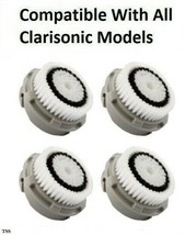 4-PK NORMAL Facial Brush Head Replacements Mia Aria Smart Fits All Clarisonic - £12.63 GBP
