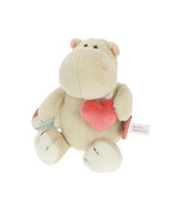 NICI Hippo Beige Stuffed Animal Plush Toy Dangling 6 inches 15 cm - £11.94 GBP