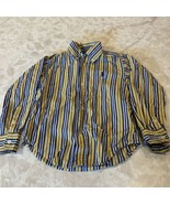 RALPH LAUREN Long Sleeved Striped Button Down/Up Shirt Boys 3/3T - $14.72