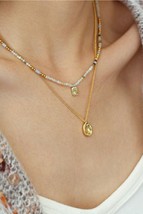18K Gold Ocean Haze Twin Set Necklaces  - vermeil, Misomma, gift for her - £60.36 GBP