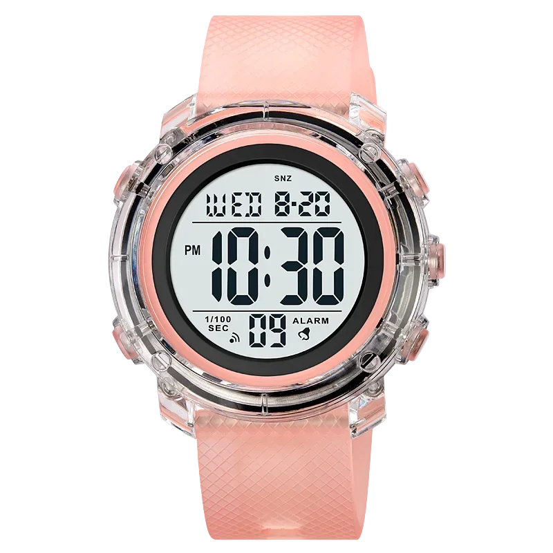1996 Calendar Clock reloj hombre Japan Digital movement LED Light Watch ... - $18.97