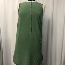 Fossil Women&#39;s Dress Apple Green Silk Size 2 - $29.70