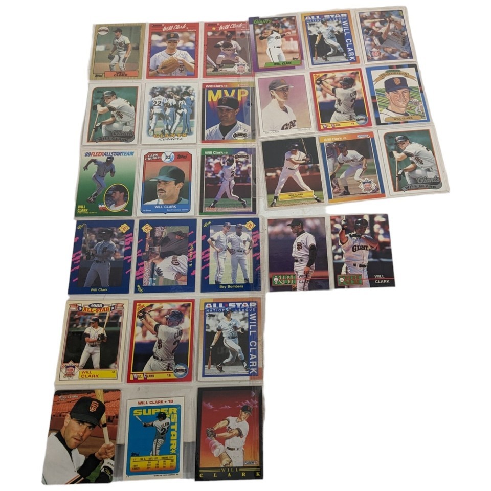 Will Clark Baseball Card Lot Cards - $21.78