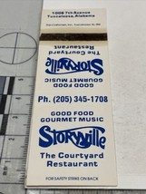 Vintage Matchbook Cover  Storyville  The Courtyard Restaurant Tuscaloosa... - $12.38