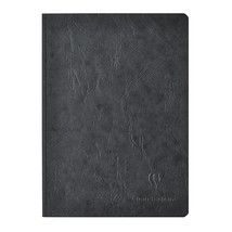 Clairefontaine Basic Large Clothbound Notebook (8 1/4"x 11 3/4") BLACK 192 Pages - £27.32 GBP