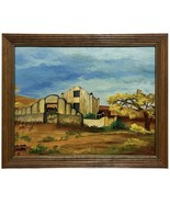 Southwest Art Original Oil Painting Adobe Hacienda OOAK Signed M Nolte 1... - $129.36 CAD
