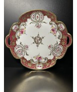 Noritake Nippon Antique Hand Painted Beaded Moriage Tray Platter Gold Gi... - $148.47