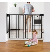  29.7-46.5&quot; No Bottom Bar Baby/Dog Gate for Stairs, House and Doorways, ... - $59.39