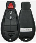 KEY CUT SERVICE + GQ4-53T 3 Button Fobik Key for 2013 - 2018 Dodge Ram - $730.41 MXN