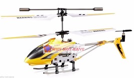 Yellow Remote Controlled toy Helicopter RC 3.5CH with Gyro RTF Syma Gyro... - $36.21