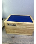 Kaplan wood wooden mystery box educational - $24.44