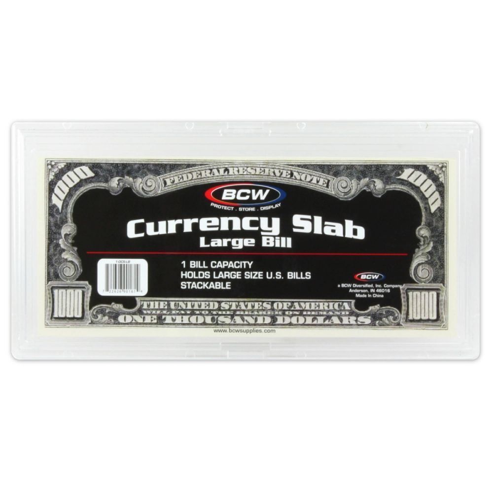 30 BCW Deluxe Currency Slab - Large Bill - £81.14 GBP