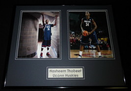 Hasheem Thabeet Signed Framed 16x20 Photo Display UConn - £96.96 GBP