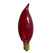 x12 1970s ABCO Decor Light Bulb 25w 120v Ruby Color Flame Tip 03377 NOS - £23.21 GBP