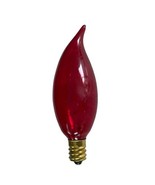 x12 1970s ABCO Decor Light Bulb 25w 120v Ruby Color Flame Tip 03377 NOS - £23.70 GBP