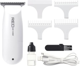 Mini Cordless Hair Trimmer Red By Kiss, Long-Lasting Hair Cutting Kit, Usb-C - £31.34 GBP