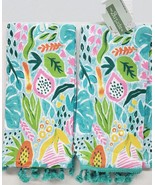 Set of 2 Same Printed Kitchen Terry Towels (15&quot;x25&quot;) MULTICOLOR FLOWERS, MI - £10.16 GBP