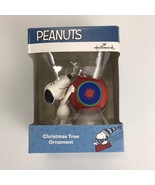 Hallmark Peanuts Snoopy With Red Christmas Tree Ornament Holiday - £16.86 GBP