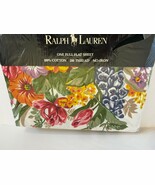 RARE Ralph Lauren MELISSA BOLD FLORAL PATTERN-FULL FLAT SHEET NEW IN PAC... - $163.27 CAD