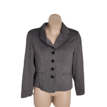 east 5th Classy Button Up Collared Blazer ~ Sz 16 ~ Long Sleeve ~ Gray ~... - £24.77 GBP