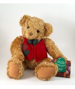 Hallmark Plush Bear &quot;Tyler Teddy&#39;s New Home&quot; with Book 10&quot; Sitting Vinta... - £10.17 GBP