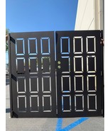 Privacy Contemporary Dual Entry Metal Gate Ornamental Garden Entry Modern - $43,201.76 MXN