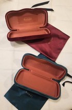 GUCCI Glasses Hard Case Burgundy w/Matching Soft Case - £19.97 GBP