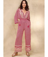 TOGETHER Pink Printed Jumpsuit UK 16 (FM121-1) - £46.99 GBP