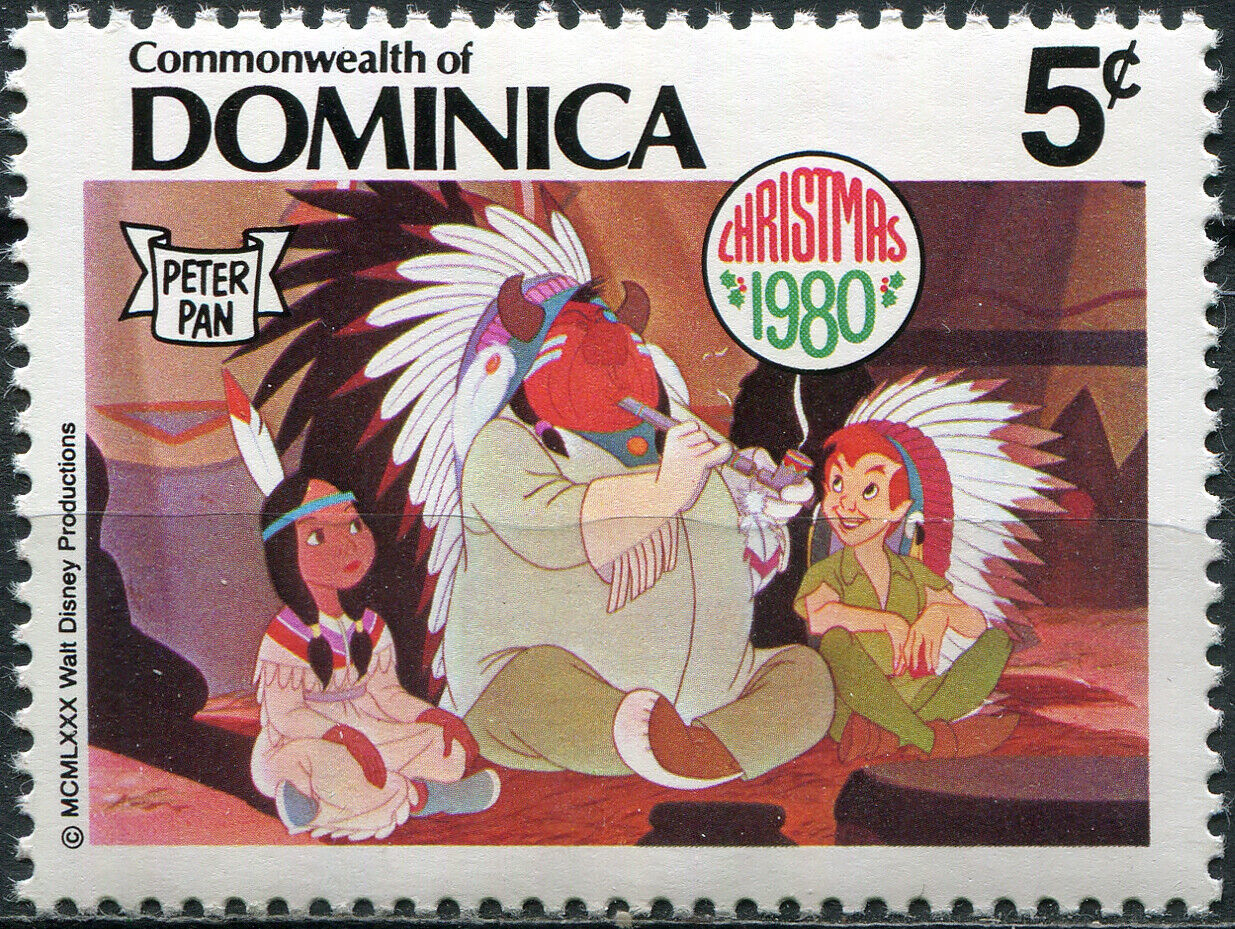Primary image for Dominica 1980. Peter smokes the peace pipe with Lily's father (MNH OG) Stamp