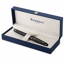 Waterman Expert Fountain Pen | Metallic Black Lacquer with Ruthenium Trim | Fine - £148.73 GBP