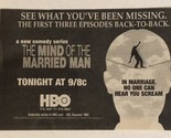 Mind Of A Married Man Print Ad Advertisement Mike Binder M Emmett Walsh ... - £4.64 GBP