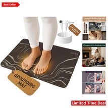 Luxurious Conductive Carbon Grounding Mat - 24''x16'' with 15ft Cord for... - $98.95