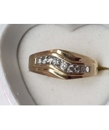 Estate 11 Diamonds  14k Yellow Gold Wedding Ring Band - £641.55 GBP