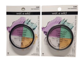2x Wet n Wild Photofocus Correcting Palette 349 Color Commentary NEW SEALED - $29.70