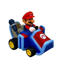 MARIO Pull Back Racing Kart Race Car Nintendo 2014 Jakks 2.25 Inch Cake ... - $3.88