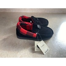 George Size 11 Toddler Traditional Black &amp; Red Checkered Pattern Slipper... - $8.90