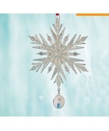 Lenox Disney Frozen Princess Queen Elsa&#39;s Snowflake Ornament Cameo Chris... - £14.94 GBP