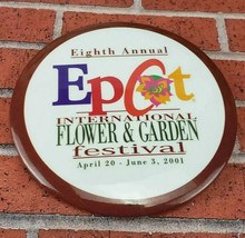 Disney Epcot International Flower &amp; Garden Festival Button 2001 Pin - £2.35 GBP