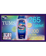 265 Chewable Tablets, Tums Ultra Strength 1000 Assorted, Berries Antacid... - $31.88